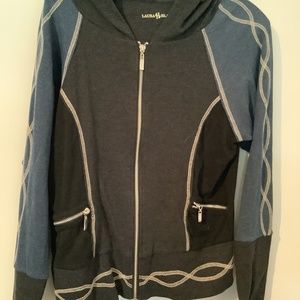 Laura Hlavac, size medium, zip up hoodie.